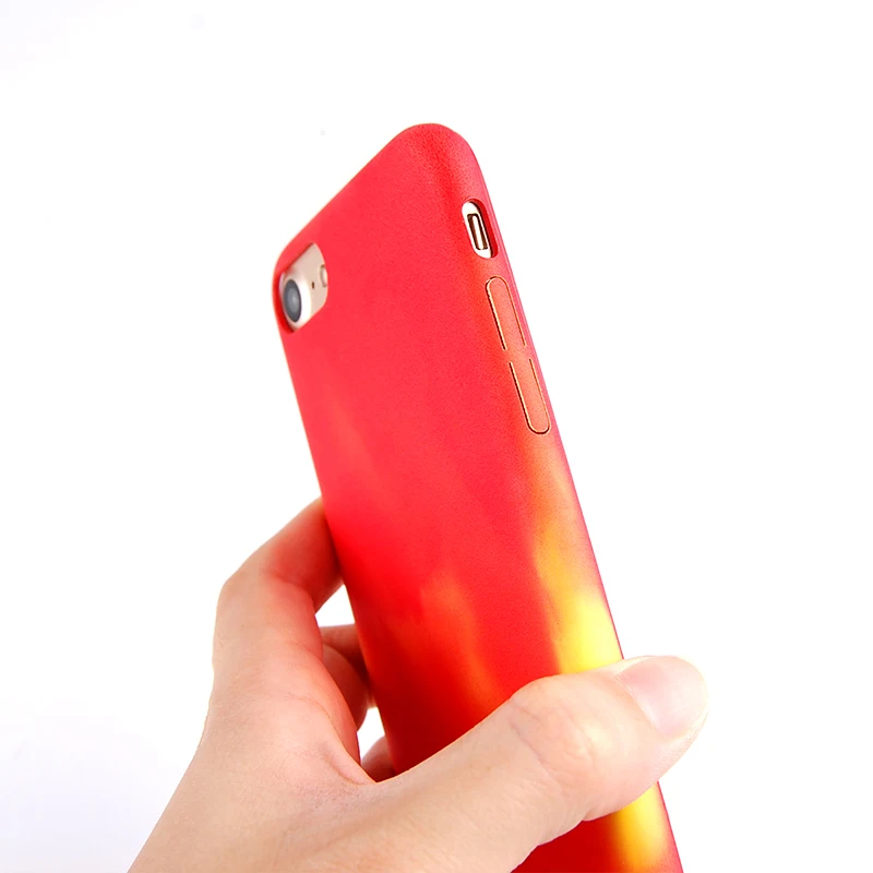 Термочувствительный чехол с изменяющимся цветом для iPhone 5 5s SE 6 6s 7 8 plus для Apple X XS XR Max - мягкая термочувствительная задняя крышка.