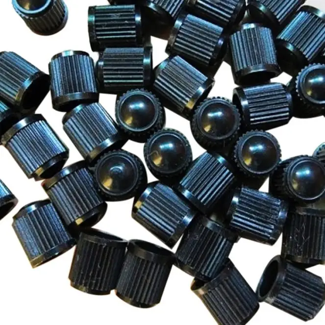 Car cover 100PC Black Plastic Tire Stem Caps Professional Parts a25 | Автомобили и мотоциклы