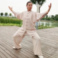 ushine factory price high quality taichi uniform cotton wushu kungfu for children clothing adult martial arts wing chun suit man