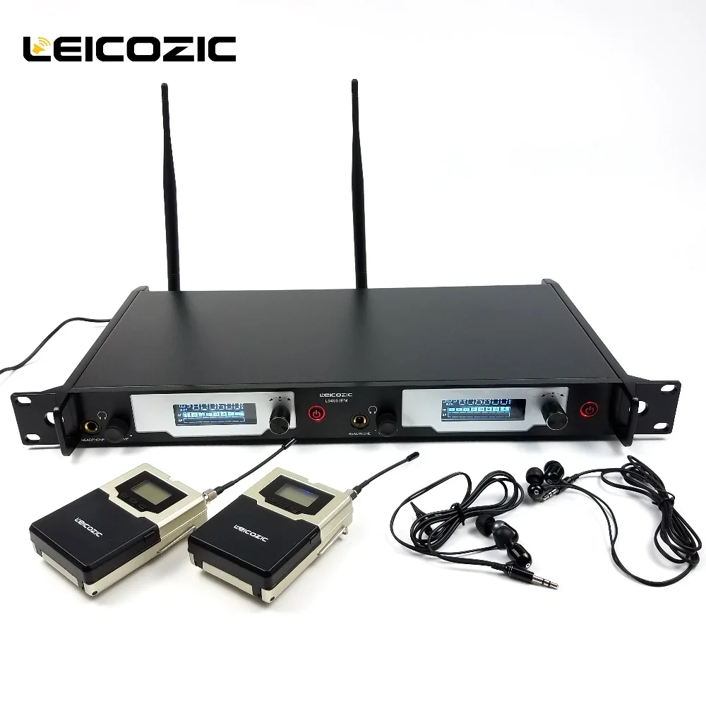 Leicozic беспроводная система мониторинга UHF наушники-вкладыши беспроводные и 6 приемников сценический монитор система L9400 IEM SR2050 IEM