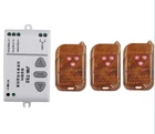 Беспроводной пульт дистанционного управления переменного тока 220 В, 1 приемник + 3 передатчика, 3 кнопки