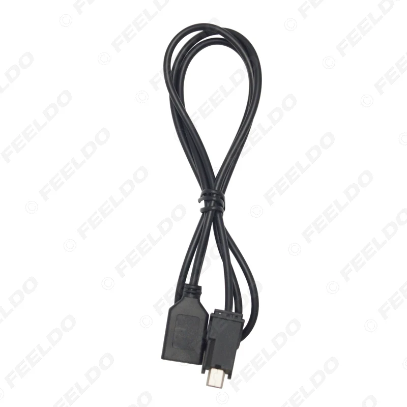 LEEWA 1 шт. автомобильный аудио радио USB в мини порт переключатель кабель адаптер для