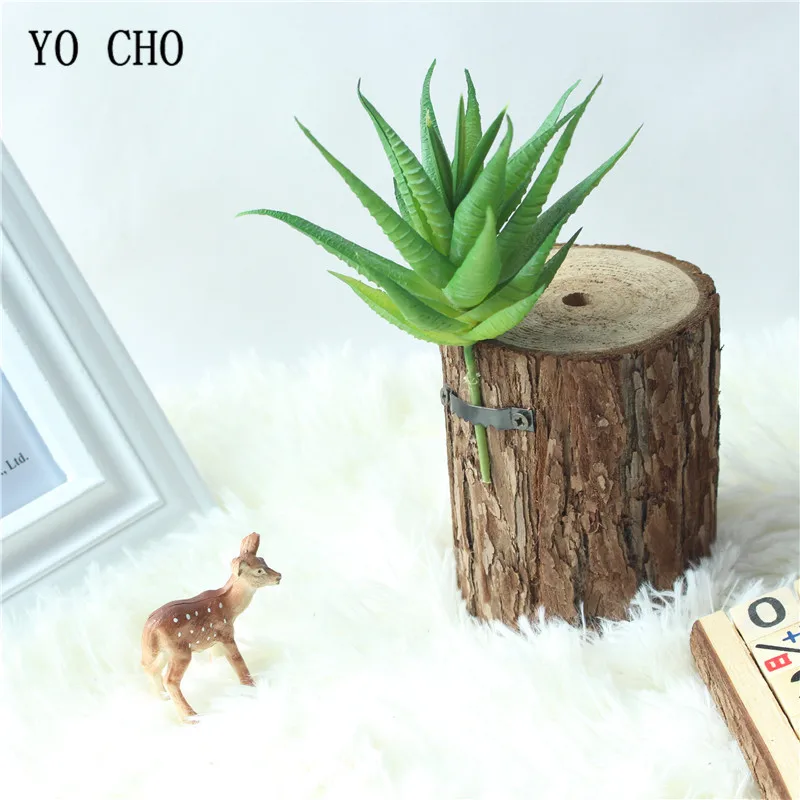 YO CHO 1 шт. высококачественные Искусственные суккуленты с мини-алоэ для домашнего