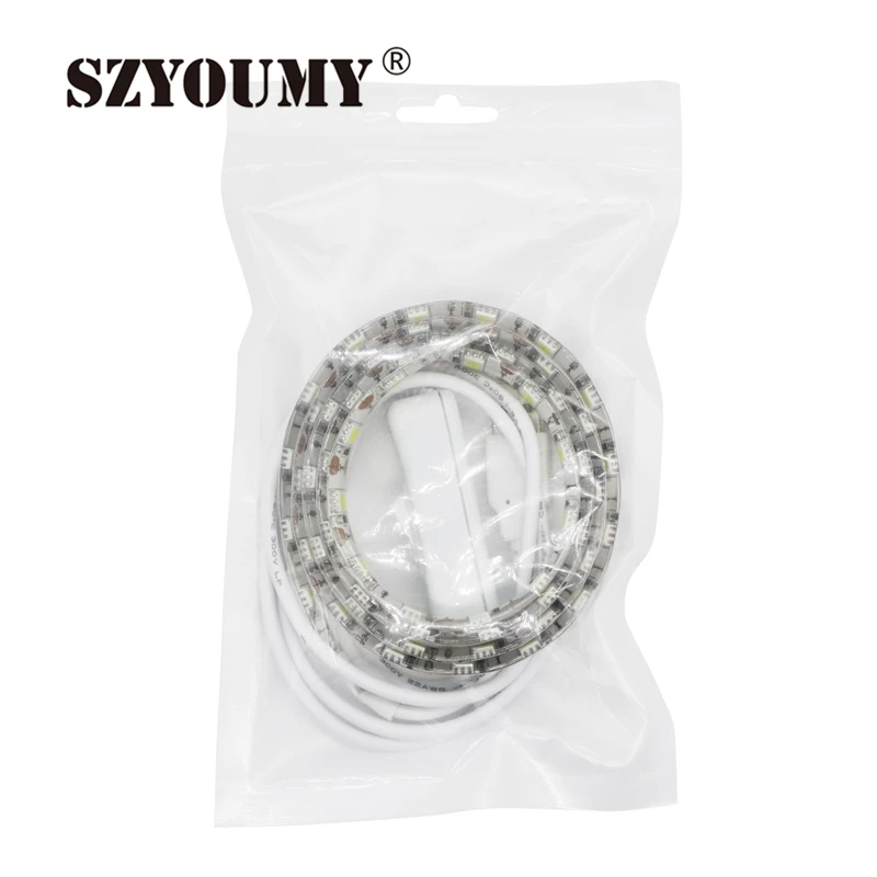 SZYOUMY 5 в 1 м переключатель включения/выключения USB светодиодная лента SMD5050 гибкая RGB