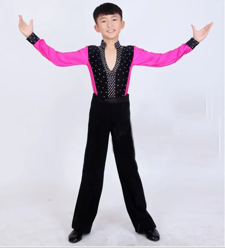 Детские костюмы для мальчиков латиноамериканских танцев ча-ча школьные классные