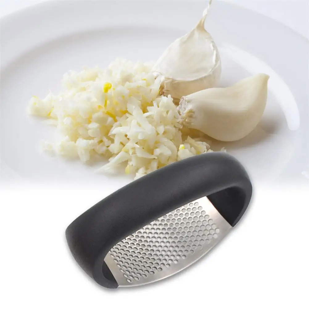 Кухня Нержавеющая сталь чеснок Пресс дробилка дома Пособия по кулинарии овощи