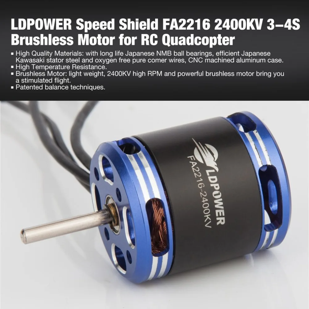 LDPOWER speed Shield FA2208 1100KV 2 3S бесщеточный двигатель для неподвижного крыла RC Дрон FPV