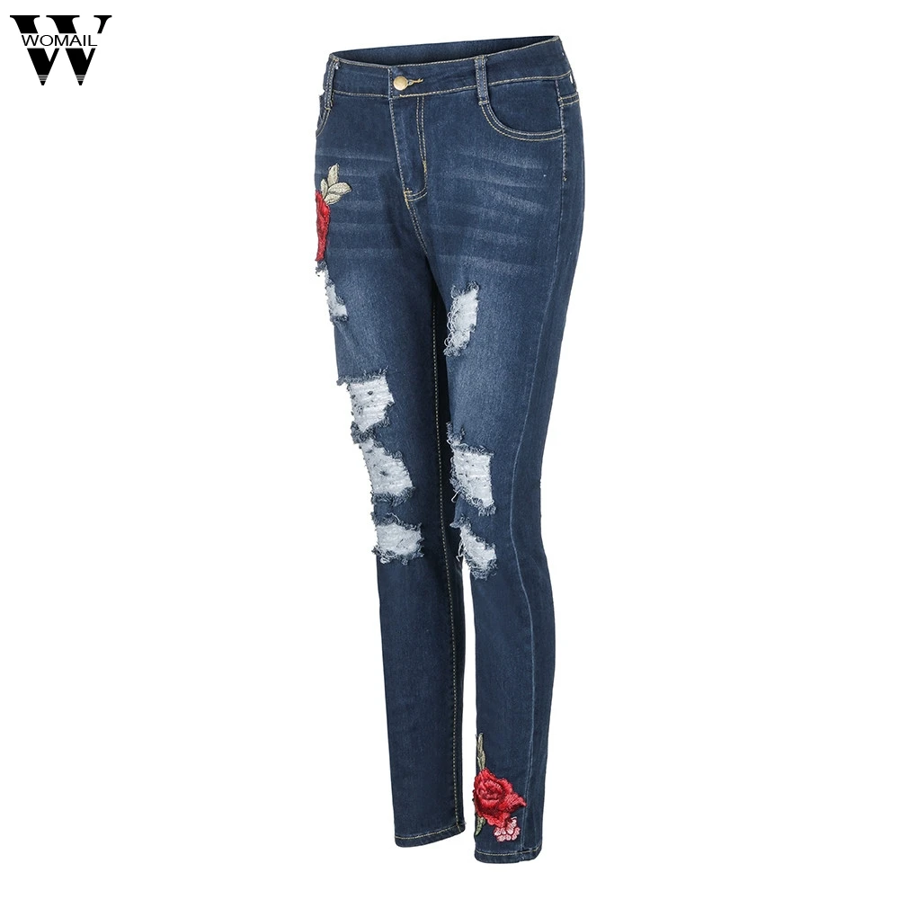Womail jean femme, женские джинсы с высокой талией и вышивкой, офисные брюки, женские брюки, спортивные женские джинсы 3XL cintura