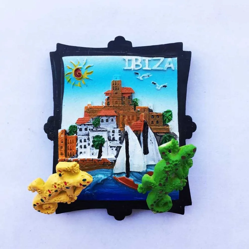 Новая трехмерная Смола ручной работы Ibiza туристический сувенир в Испании