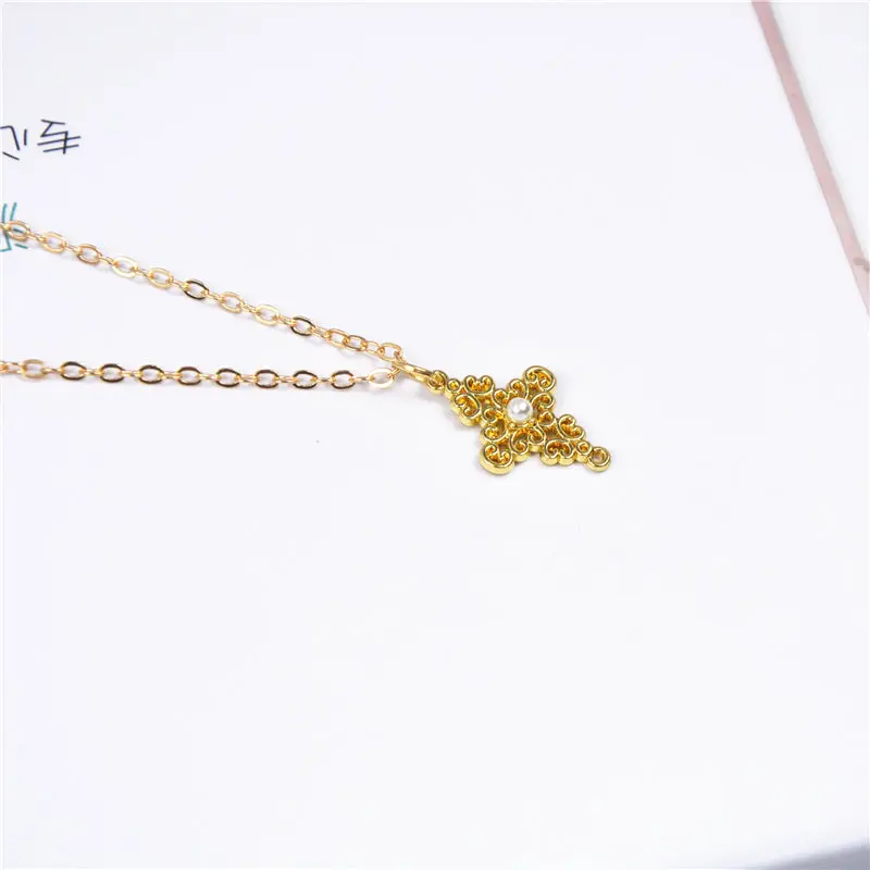 ZCHLGR 2019 New Gold Vintage Retro hollow Pearl Necklace For Women Girls Choker Necklaces &amp Pendants Female Jewelry | Украшения и