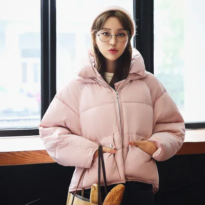 2016 Женщина Зима Вниз Девушки Женщин Плюс Размер Сгустите Теплая Короткие Geomatric
