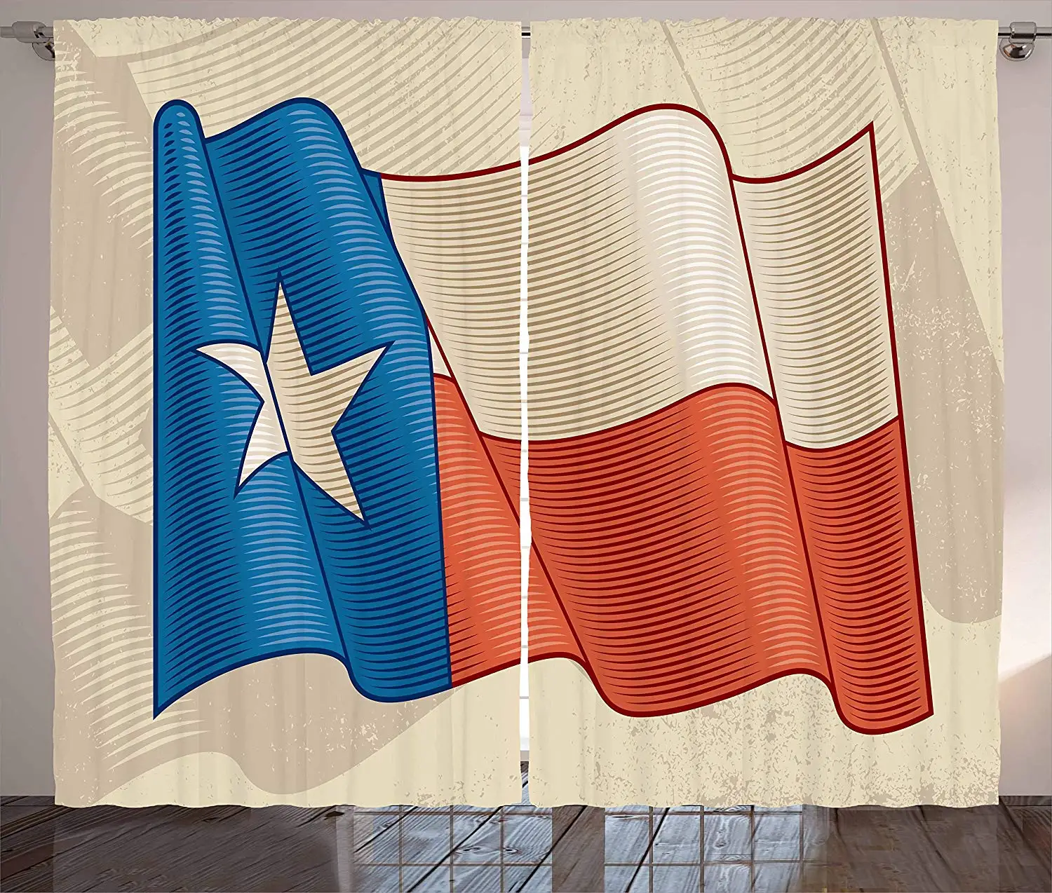 Шторы со звездами Texan Flag в стиле ретро занавески для гостиной спальни|Занавески| |