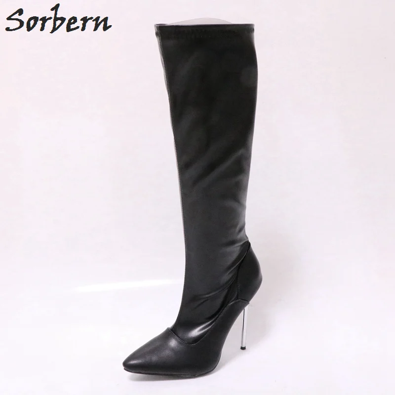 

Sorbern Stilettos Knee High Boots For Women Ladies Boots Size 15 Autumn Boots Fetish Heels Knee High Heels Women Shoes Size 42