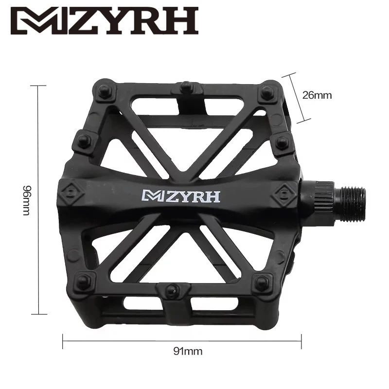 MZYRH  Ultralight Seal Bearings Bicycle Pedals  Aluminum Alloy Road bmx Mtb Pedals Flat Platform Bicycle Parts Accessories