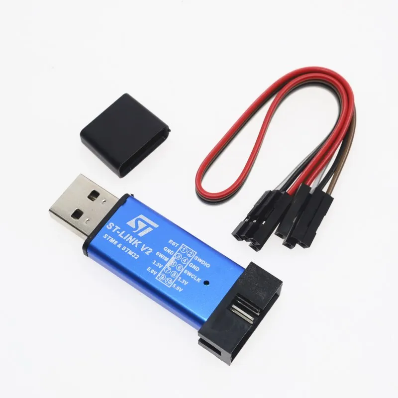 ST Link V2 новый stlink мини STM8STM32 симулятор загрузки программирования с крышкой|st-link v2| |