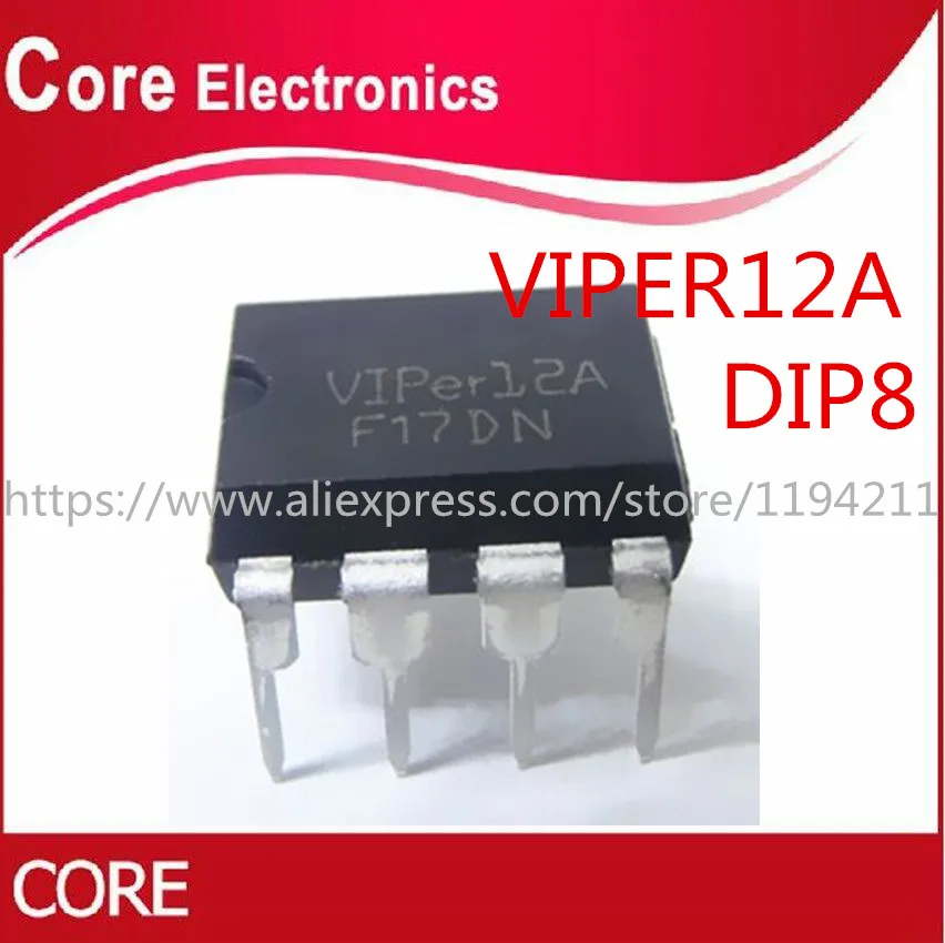 50 шт. VIPER12A DIP8 VIPER12 DIP оригинальный IC|Интегральные схемы| |