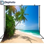 Dephoto Виниловый фон для фотосъемки летний голубой океан праздник Пляж детский новый фон Фотосессия на заказ фото печать