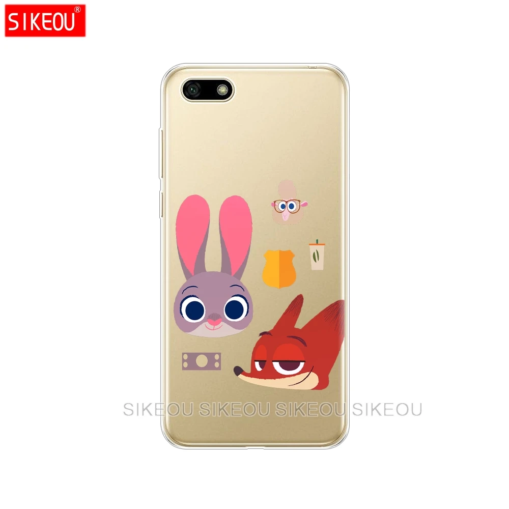Силиконовый чехол для Huawei Y5 2018 PRIME 5 45 дюйма мягкий мультяшный ТПУ телефона задняя