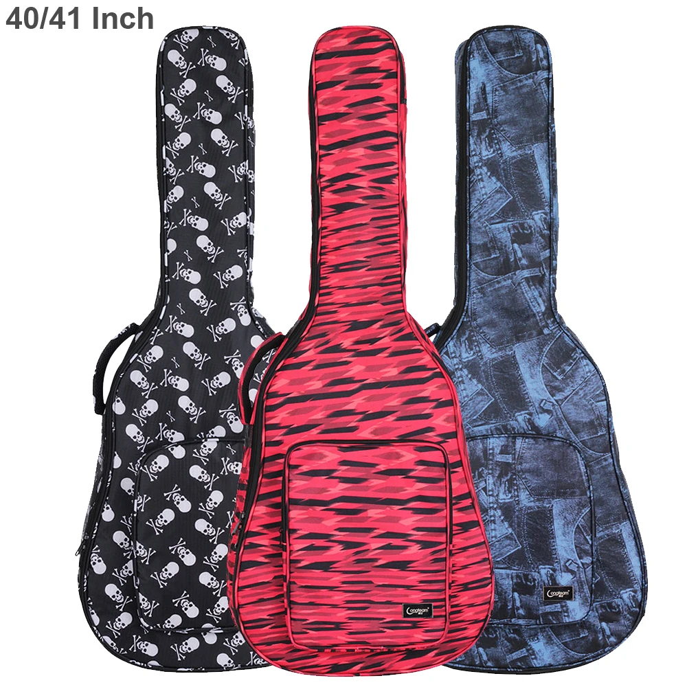 40/41 дюймовый народный чехол для акустической гитары Gig Bag с двумя лямками Холщовая