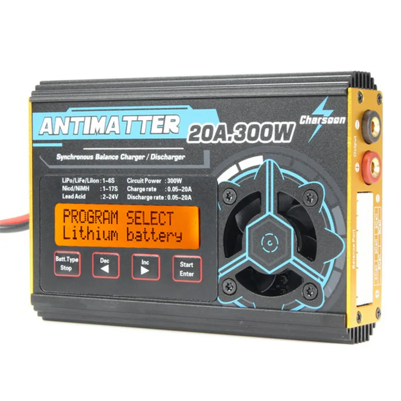 Высокое качество Charsoon Antimatter 300 Вт 20A баланс зарядное устройство Dis зарядное устройство для LiPo NiCd PB батарея с разъемом зарядки свинец для RC