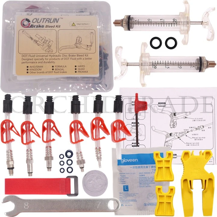 Велосипед гидравлический дисковый тормоз Bleed Kit инструмент для SRAM направляющий уровень AVID ELIXIR сочный код формула HYGIA USAGI HAYES EOOZ