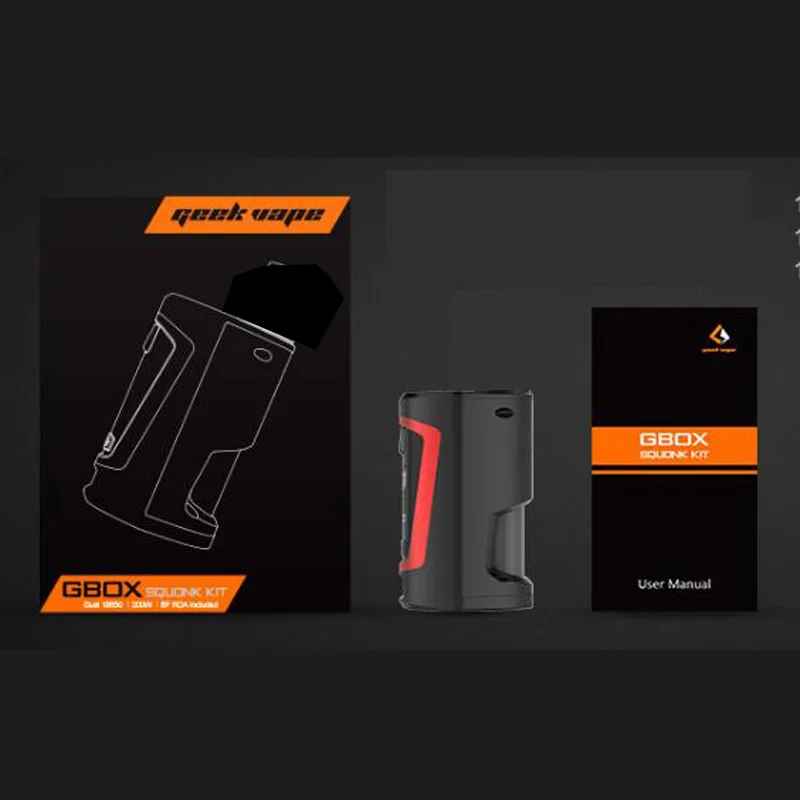 Оригинальный geekvape gbox с 200 Вт squonker поле mod VAPE и 8 мл squonk бутылки Поддержка радар RDA