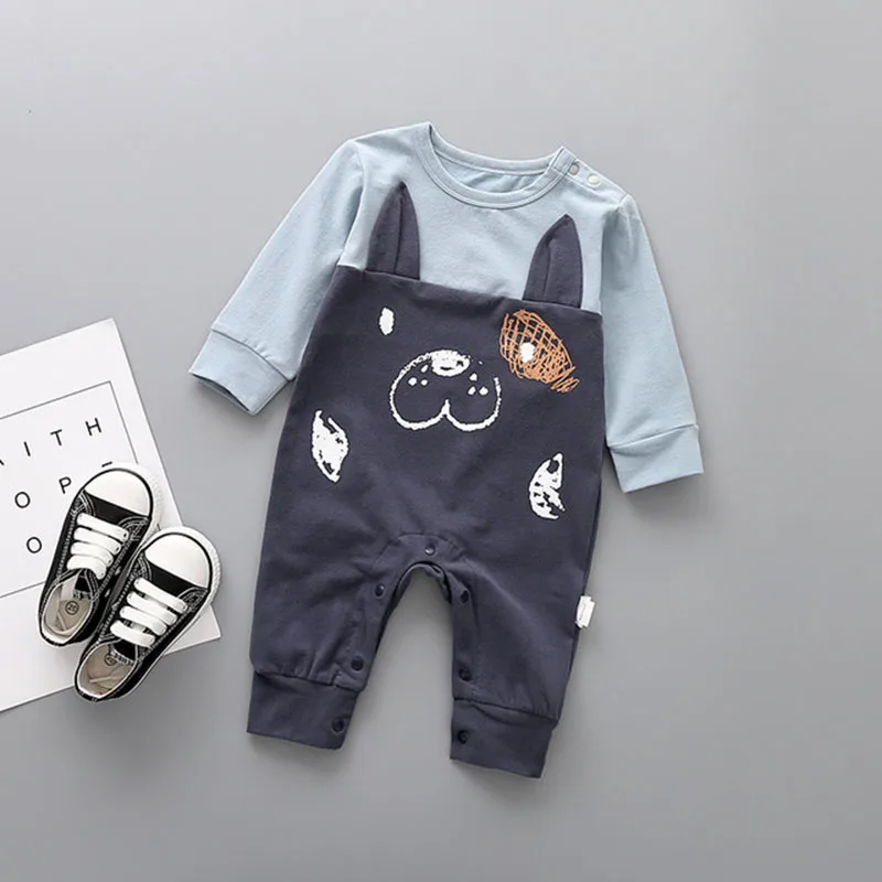 2018 New Baby Boy Romper Newborn Clothes Cute bear Cotton Rompers 6 Styles Bebe Children Toddlers 1 Piece |