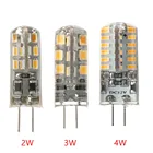 100 шт.лот G4 Светодиодный свет 2 Вт3 Вт4 Вт DC12VAC220V теплый белыйхолодный белый 360 Угол луча Mnin люстра силиконовая лампа бесплатная доставка