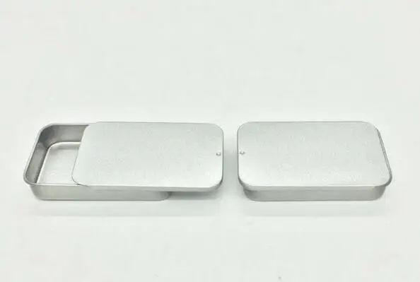 50 шт./лот новинка прямоугольная скользящая крышка 80X50X15mm мини железный ящик для