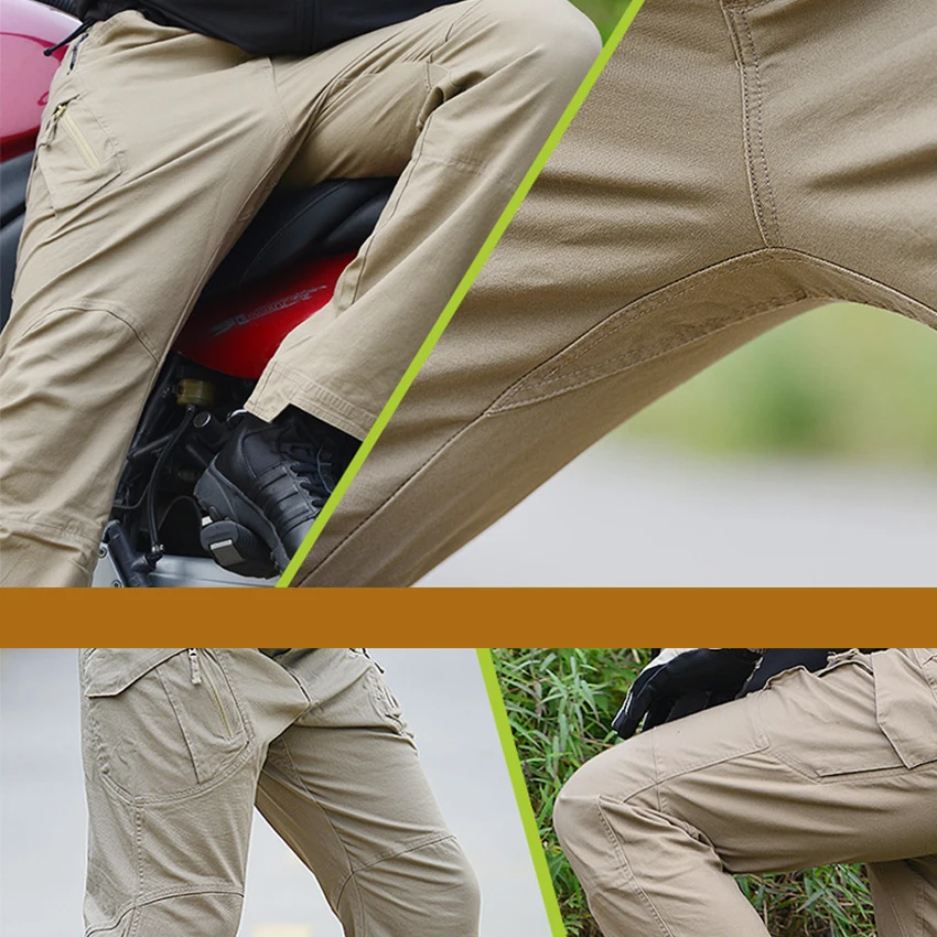 

Outdoor men's tactical trousers military mountaineering pants combat camping hiking pants cotton stretch multi-pocket work pants