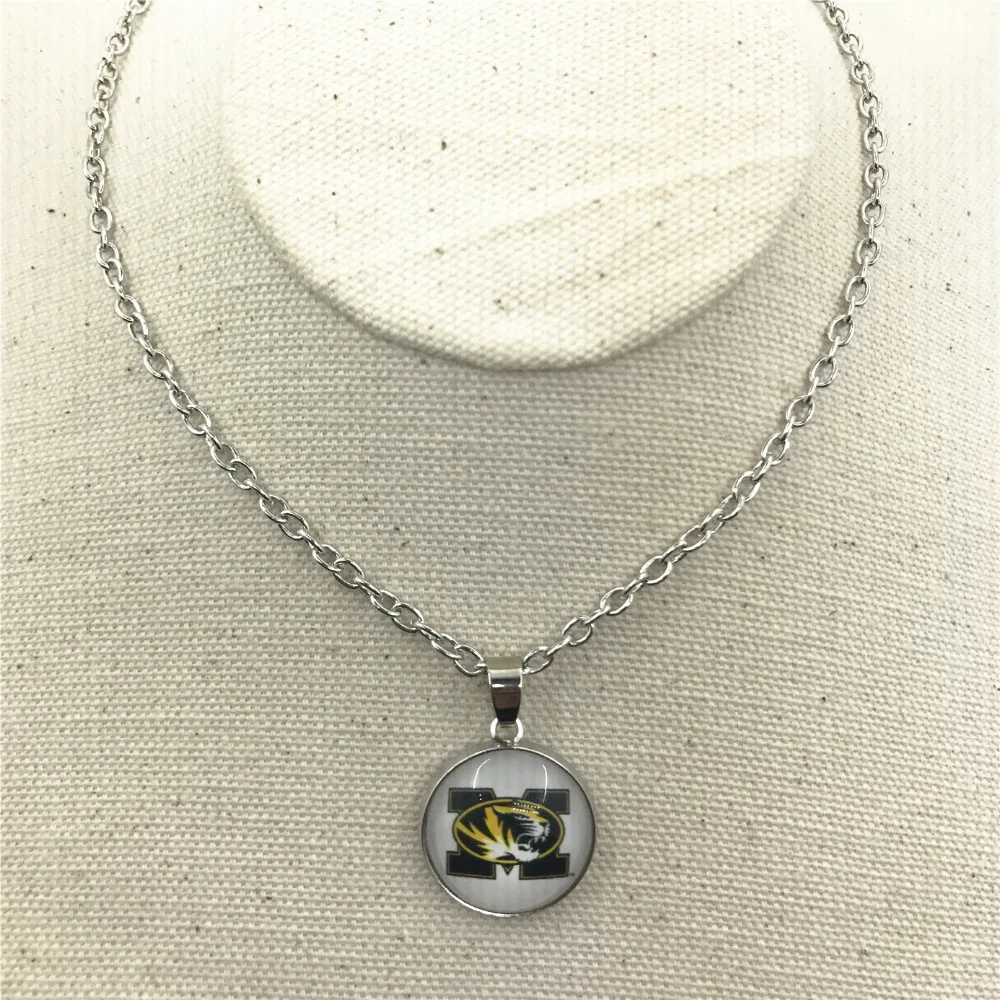 10 шт./лот Спортивное ожерелье США Миссури Тигр команда кулон ювелирные изделия с