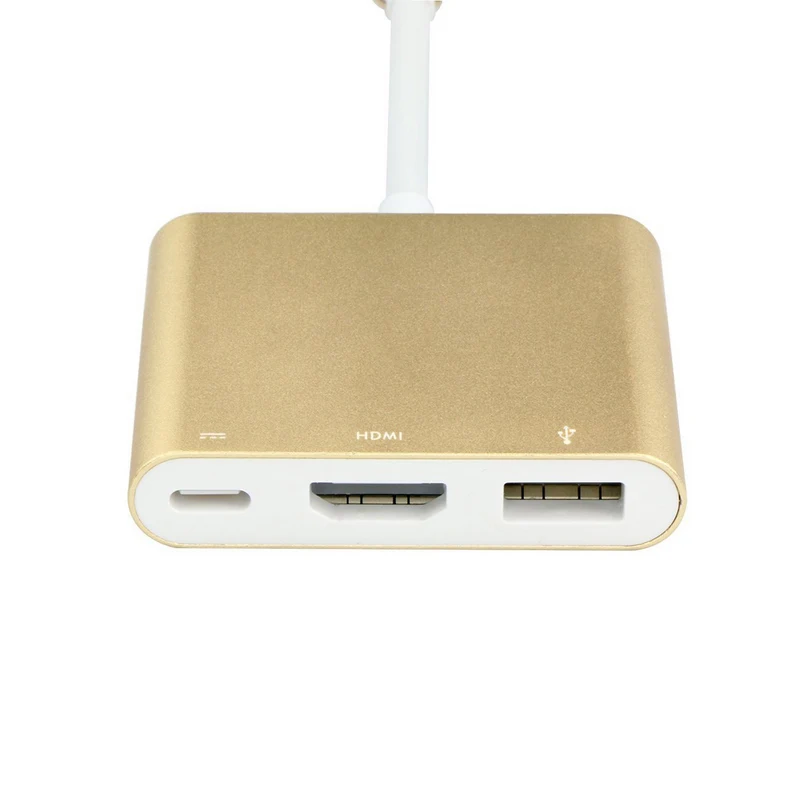 Адаптер 3 в 1 для Apple Macbook USB на PD 1080 HDMI 0|Кабели VGA| |