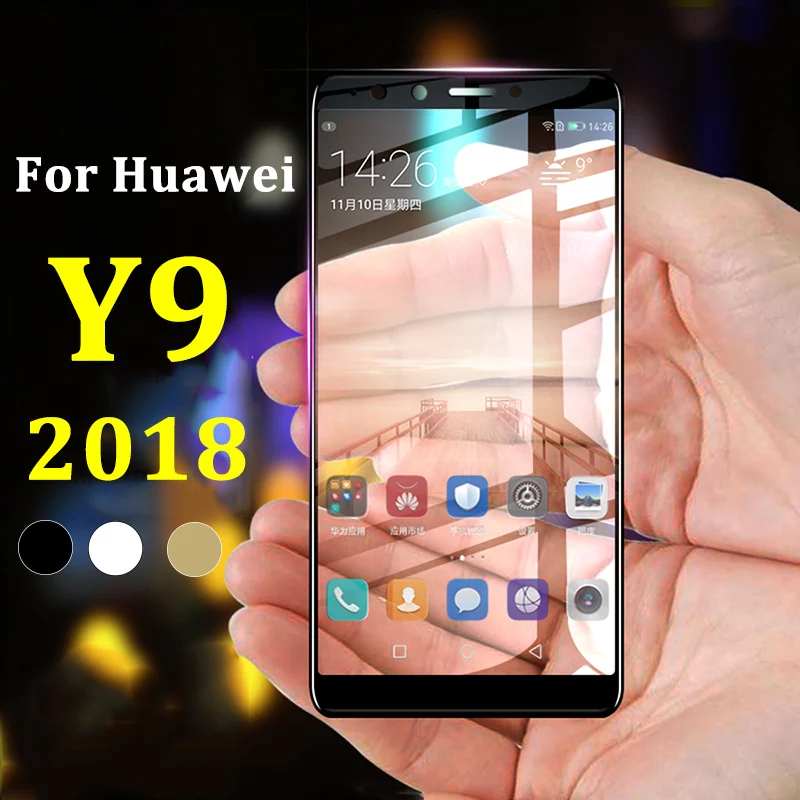 Стекло для Huawei Y 9 2018 Защитное стекло Y9 9Y на honor Huawie Huawey Huawai Huavie Защитная закаленная