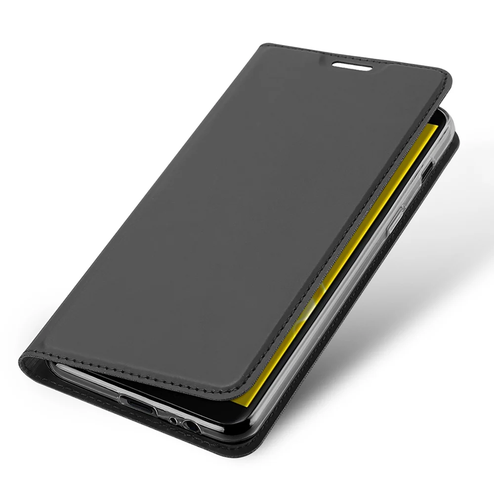 Роскошный кожаный чехол DUX DUCIS для Samsung J6 2018 J4 (2018) Galaxy J8 книжка телефона ЕС etui