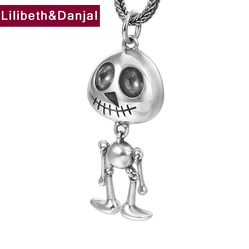 Кулон в стиле панк креативный кулон виде черепа маленького дьявола 100%