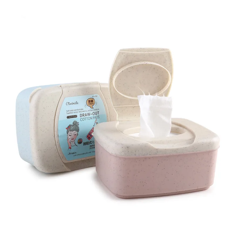 300pcs Draw-out Facial Makeup Cotton Pads Face Cleansing Puff Nail Polish Remover Removable Cosmetic Skin Care with Case | Красота и