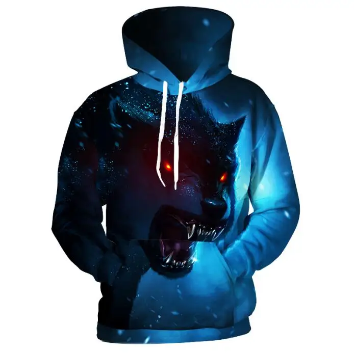 4 Cloudstyle, черные, белые повседневные толстовки, мужские, женские, 3D Толстовка, животное, собака, Хаски, волк, с принтом, толстовка, Забавный пуловер, зимняя куртка - Цвет: 4