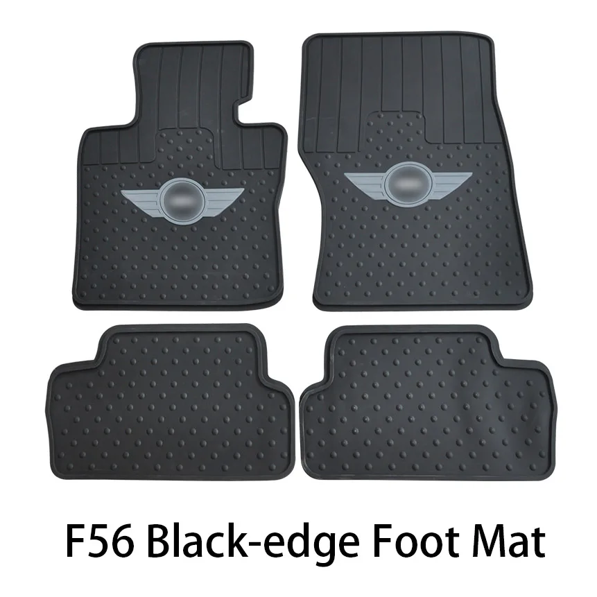 F56 Black-edge Mat Автомобильный резиновый коврик для пола, коврик для Карго, декор для BWM Mini Cooper One d Countryman F54 F55 F56 F60 R55 R56 R60, автомобильные аксессуары - Название цвета: F56 Black-edge Mat