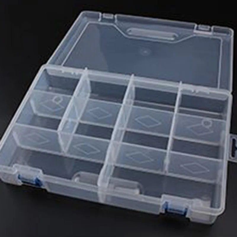 1 шт. пластиковые ящики для хранения съемных компонентов регулируемые прозрачные
