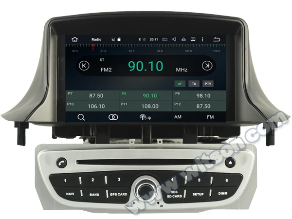 WITSON Android 9,0 ips HD экран для RENAULT Megane III/Fluence автомобильный DVD 4GB ram+ 64GB FLASH 8 Octa Core+ DVR/wifi+ DSP+ DAB+ OBD