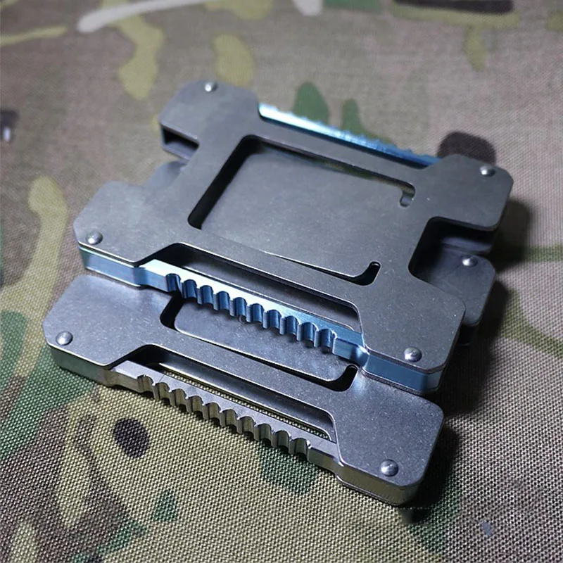 Натуральная 89x60x10 мм 64g 5 шт карты Ёмкость Титан TC4 EDC по противодействию коррозии