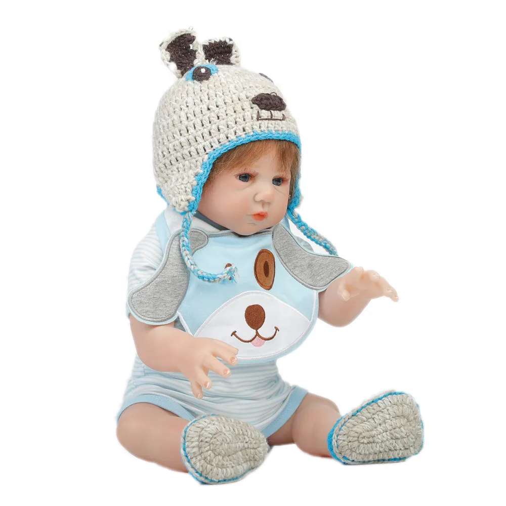 SanyDoll 20 дюймов 50 см силиконовые куклы для новорожденных реалистичные милые