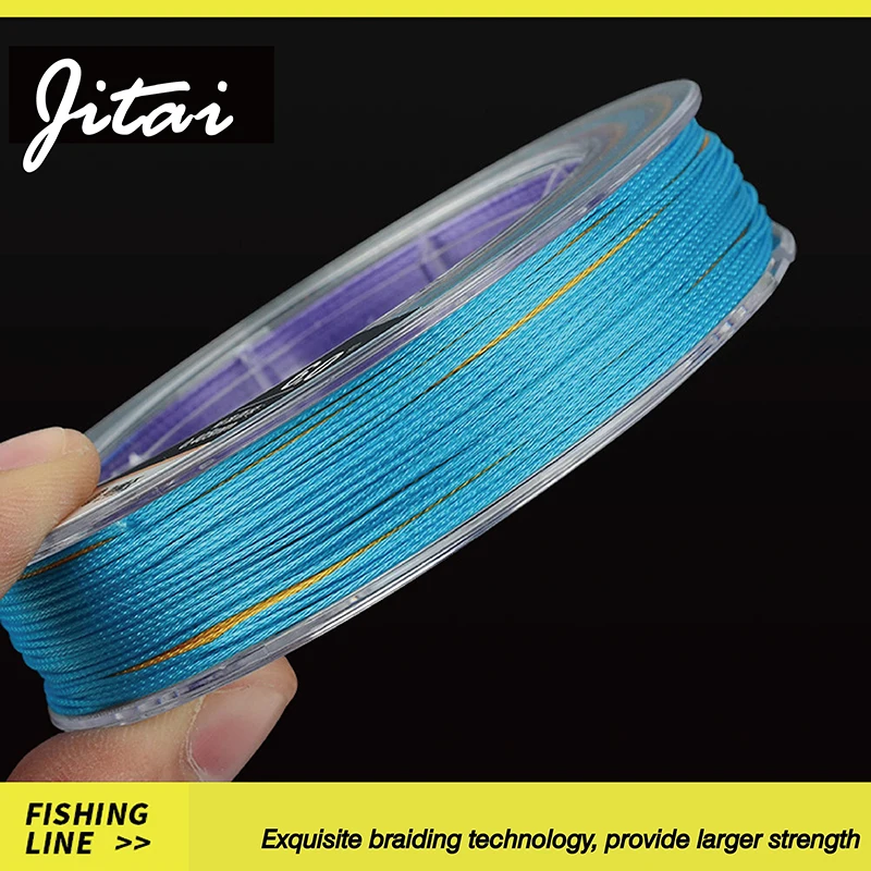 JITAI многофиламентная плетеная рыболовная леска из ПЭ 9 прядей 100 м 10 м/Цвет шнур