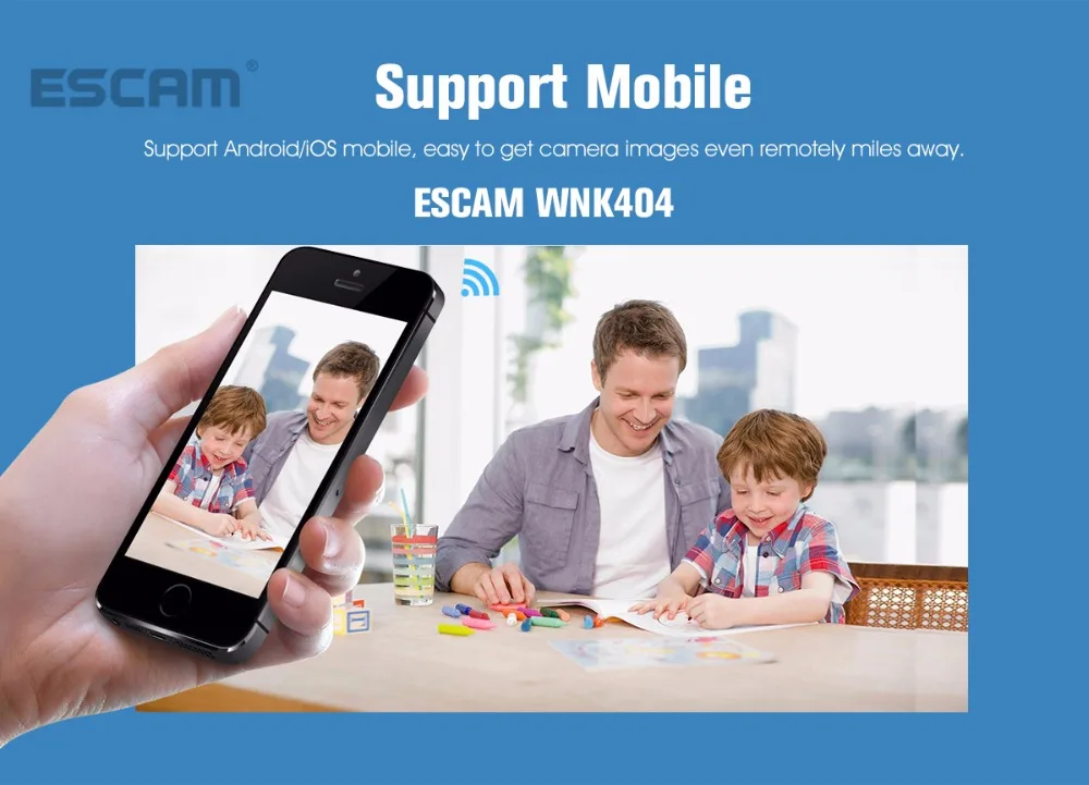 ESCAM WNK404 4CH 720P наружная ИК-камера видеонаблюдения, беспроводная ip-камера видеонаблюдения, комплект системы видеонаблюдения NVR