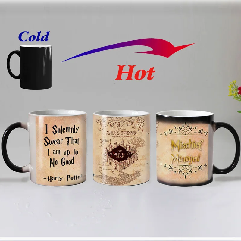 Новое поступление Marauder карта цвет меняющая чашка кружка волшебная