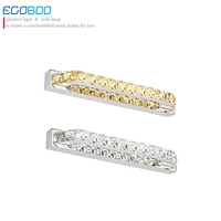 egoboo lighting 10w led for bathroom lights transparent champagne wall lamp 220v led mirror sconce light fixtures