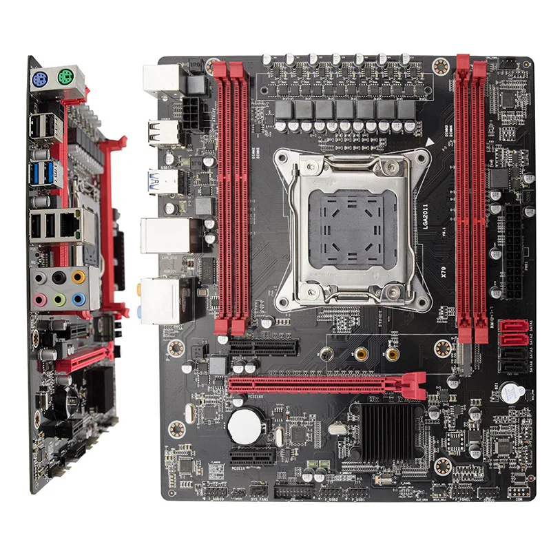 X79 материнская плата LGA2011 E5 2680 v2 USB3.0 SATA3 PCI-E NVME M.2 SSD Xeon процессор 64GRAM | Компьютеры и
