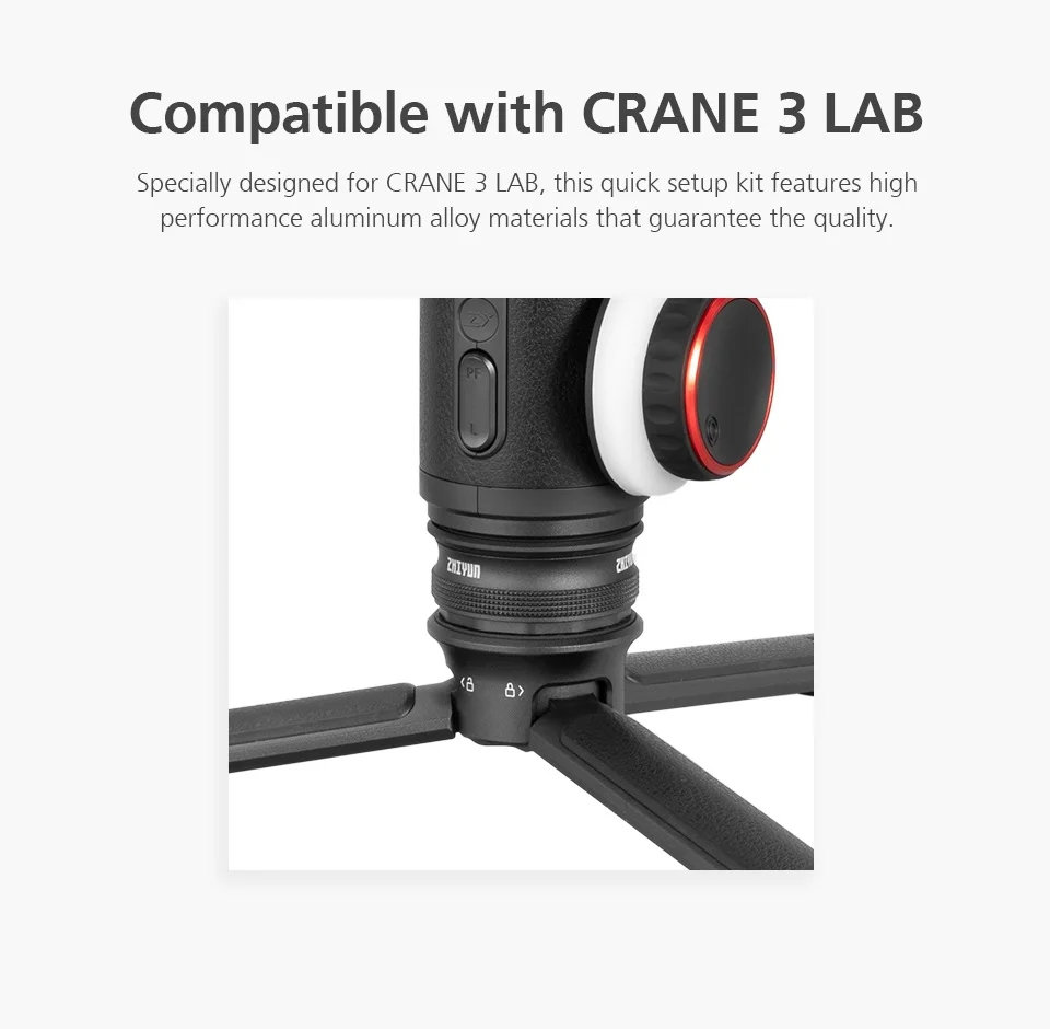 2pcs ZHIYUN TransMount Quick Setup Kit for Gimbal Crane 3 Lab Weebill Stabilizer Accessories with 1/4 Inch Screw | Электроника