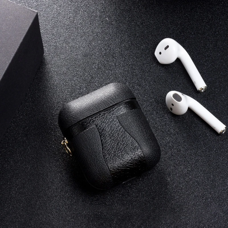 Аксессуары для Airpods чехол кожаный Apple Earpods защитный | Электроника