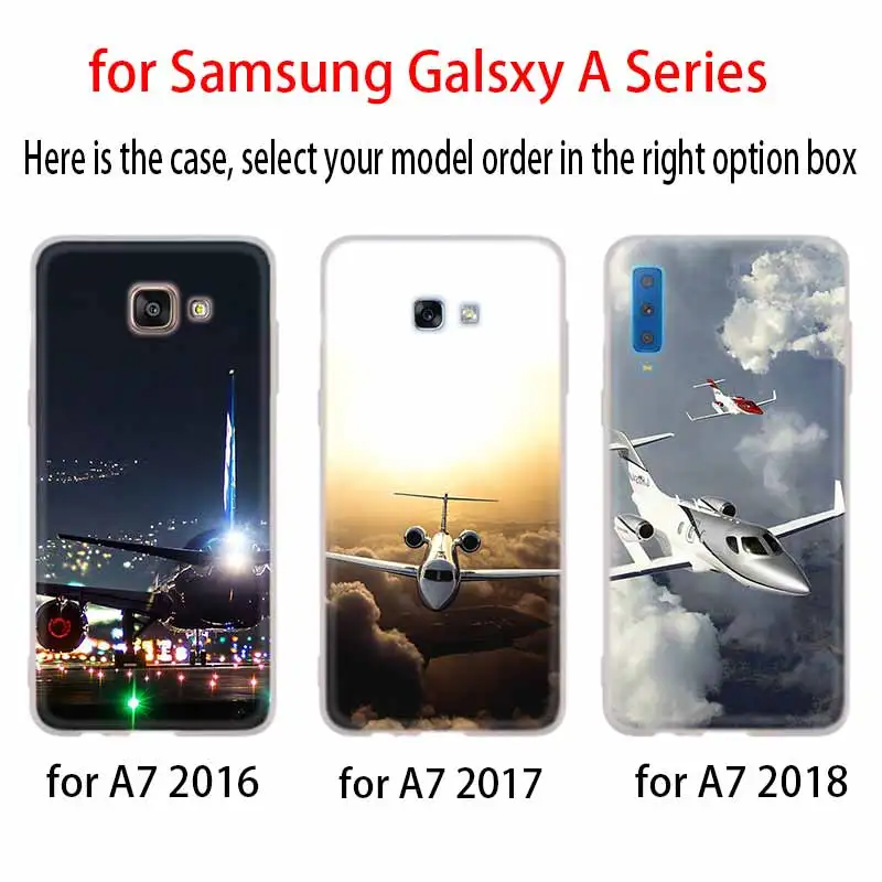 Самолеты дизайнерский чехол для Samsung Галактики A12/A20/A51/A70/A20s/A21s/A32/A50/A50s/A42/A52/A72 5G A8 A7 A6